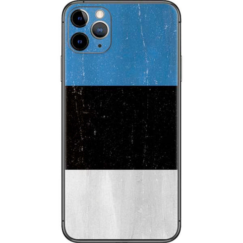 Estonia Flag Distressed iPhone 11 Pro Max Skin